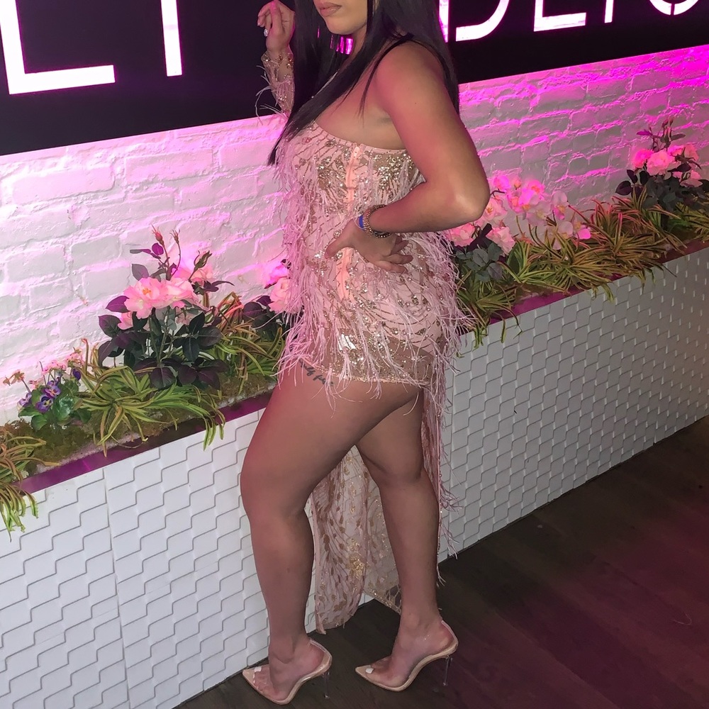 Mauve Asymmetrical Dress